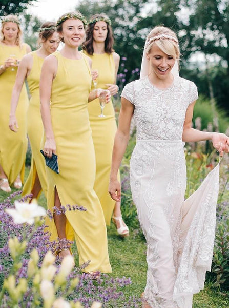 Appealing Pale Purple Chiffon Long Bridesmaid Dress Formal Dress W/Illusion  Neckline(BM5197L) – DaisyFormals-Bridesmaid and Formal Dresses in 59+ Colors