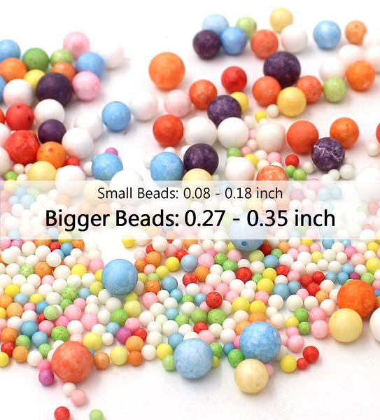 71000pcs Foam Beads for Slime and DIY Crafts Supplies(8Pack), Colorful  Styrofoam Balls For Making Floam, School Arts, Fillter Free Bonus Fruit  Slice