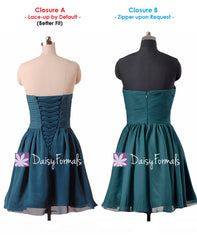 Deep Lilac Beach Wedding Dress Sweetheart Mini Skirt Bridesmaid Dress(BM1426B)