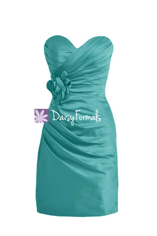 Short Bridesmaid Dress,Mini Skirt Prom Dress, Sweetheart Homecoming Dress (BM2450)