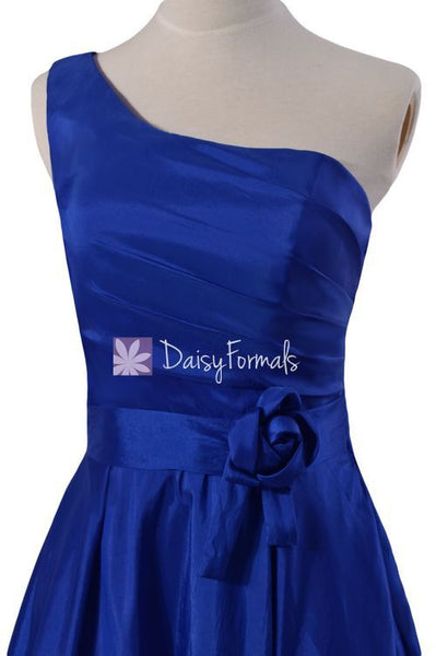 Royal Blue Taffeta Bridesmaids Dress One Shoulder Party Dress (BM32326 –  DaisyFormals-Bridesmaid and Formal Dresses in 59+ Colors