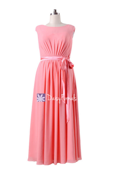 plus size coral bridesmaid dresses Bridesmaids Dress Long Modest Prom Dress Light Chiffon – DaisyFormals-Bridesmaid and Formal in 59+ Colors Size:FR52 - US22W- UK26 wash only SUNCREAT Linen beige wood size-sm