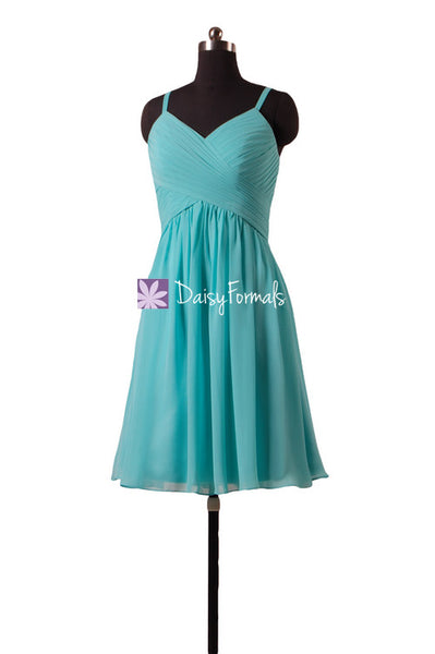 Elegant Tiffany Blue Bridesmaids Dress Robin Egg Blue Cocktail