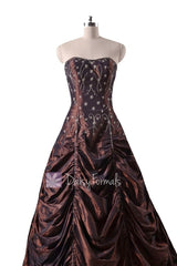Long dark currant stunning princess prom special occasion dresses (pr0041)