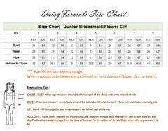 FLoor Length Chiffon Junior Bridesmaid Dress Navy Party Dress W/Handmade Flowers(FL346)