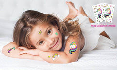 Unicorn Rainbow Tutu Skirt Set (11 Pack) for Girls Unicorn Themed Birthday Party(3-8 Years)