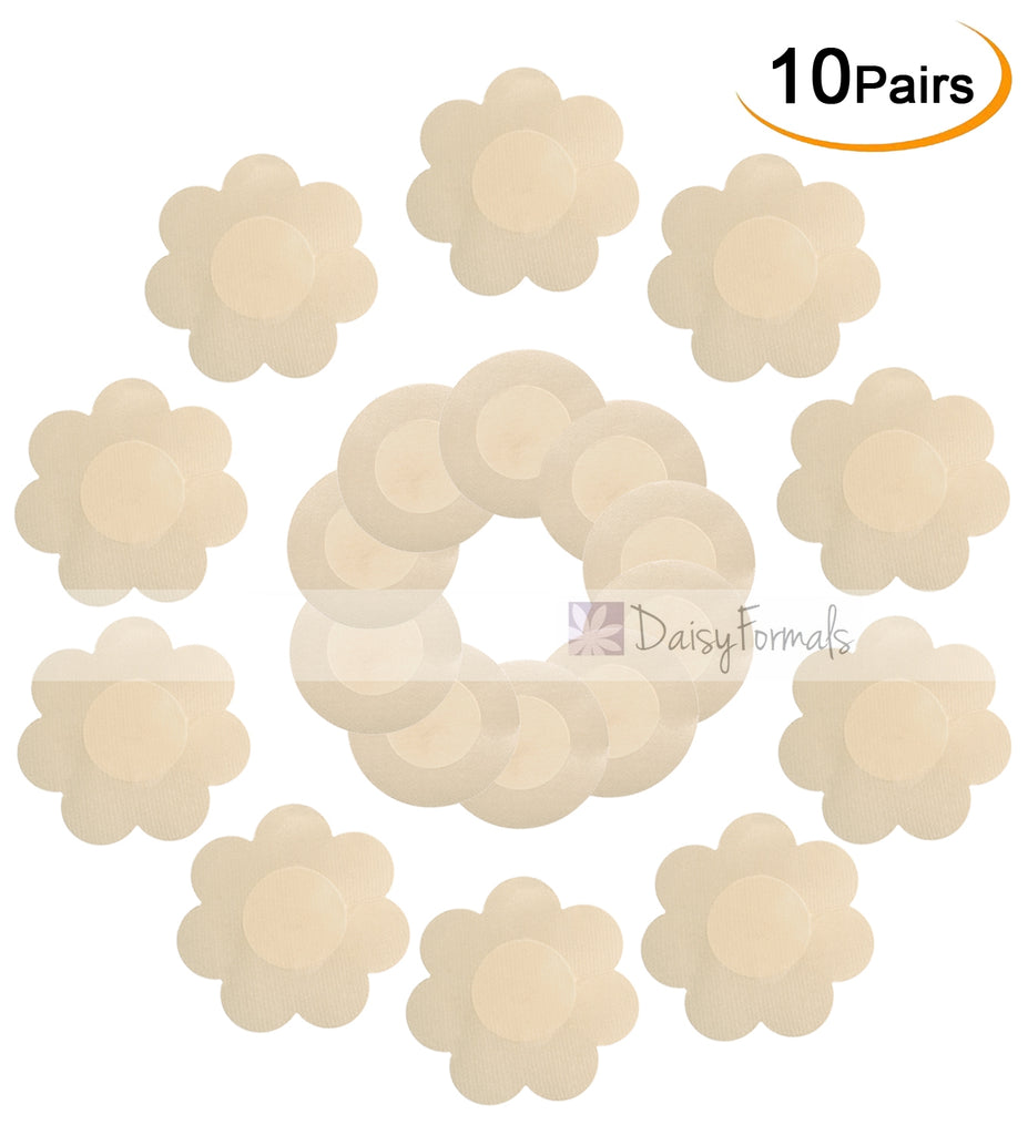 10 Pairs Satin Pasties Women Sexy Pasties Disposable Nipple Covers