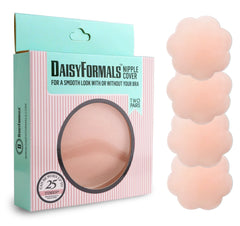 DaisyFormals Thin Pasties - Reusable Adhesive Silicone Nipple Covers (2 Pairs)