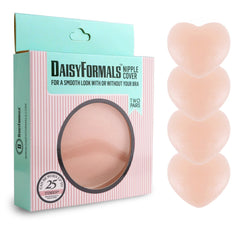 DaisyFormals Thin Pasties - Reusable Adhesive Silicone Nipple Covers (2 Pairs)