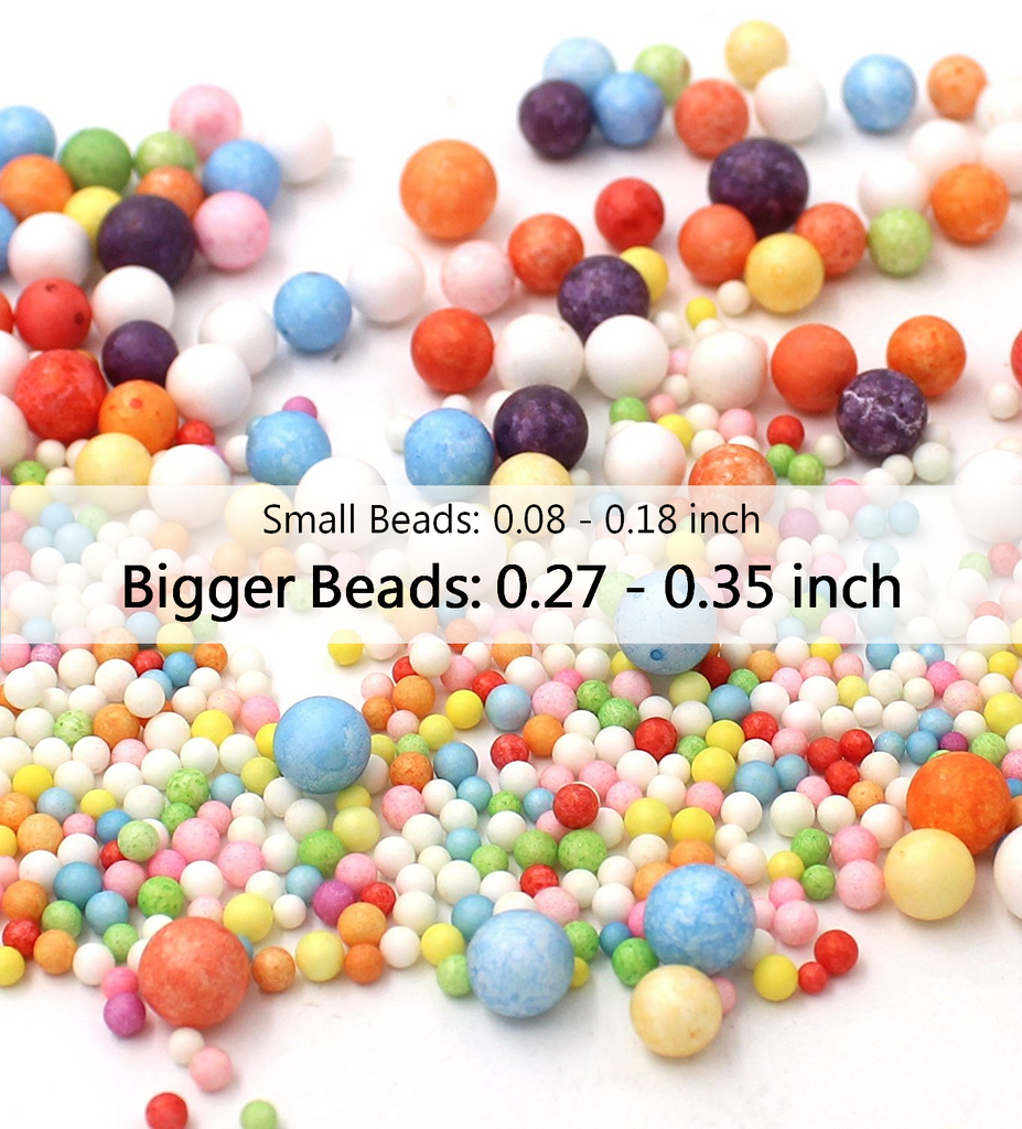 Large Box/Bag 8” x 7” x 3” - Marshmallow Foam Beads For Slime - Cotton  Candy Mix