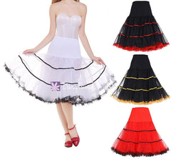 Daisyformals vintage rockabilly petticoat 50s puffy tutu skirt, 2-tone (pt002)