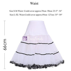 Daisyformals vintage rockabilly petticoat 50s puffy tutu skirts, 2-tone (pt002)