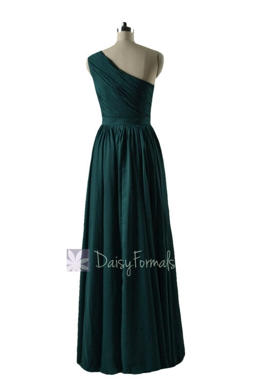 In Stock,Ready To Ship - Long One Shoulder Rich Peacock Simple Bridesmaid Dress(BM10822L) - (Rich Peacock, Sz2) DaisyFormals-Bridesmaid and Formal Dresses in 59+ Colors In Stock,Ready To Ship - Long One Shoulder Rich Peacock Simple Bridesmaid Dress(BM10822L) - (Rich Peacock, Sz2) DaisyFormals-Bridesmaid and Formal Dresses in 59+ Colors