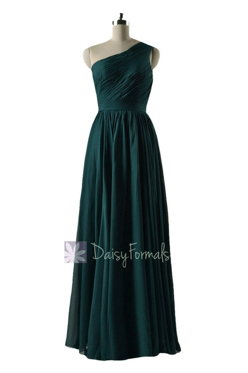 In Stock,Ready To Ship - Long One Shoulder Rich Peacock Simple Bridesmaid Dress(BM10822L) - (Rich Peacock, Sz2) DaisyFormals-Bridesmaid and Formal Dresses in 59+ Colors In Stock,Ready To Ship - Long One Shoulder Rich Peacock Simple Bridesmaid Dress(BM10822L) - (Rich Peacock, Sz2) DaisyFormals-Bridesmaid and Formal Dresses in 59+ Colors