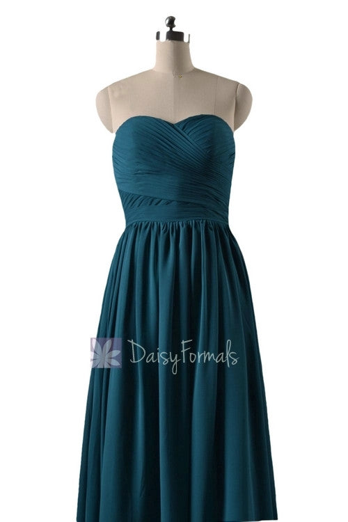 In Stock,Ready To Ship - Long Sweetheart Peacock Teal Chiffon Formal Dress(BM10824L) - (#42 Peacock Teal, Sz4) DaisyFormals-Bridesmaid and Formal Dresses in 59+ Colors In Stock,Ready To Ship - Long Sweetheart Peacock Teal Chiffon Formal Dress(BM10824L) - (#42 Peacock Teal, Sz4) DaisyFormals-Bridesmaid and Formal Dresses in 59+ Colors
