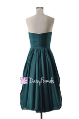 Rich peacock cheap bridesmaid dress teal bridal party dresses online (bm10825s)