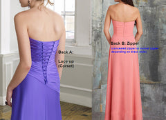 Simple Strapless Chiffon Party Dress Glamorous Cocktail Dress Prom Dress (PR28072)