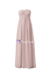 Dusty rose beach wedding party dress empire beach party dress maternity formal dress online (bm10821l)