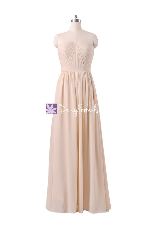 Apricot Peach Chiffon Bridesmaids Dress Long Peach Puff Strapless Part DaisyFormals-Bridesmaid and Formal Dresses in 59+ Colors Apricot Peach Chiffon Bridesmaids Dress Long Peach Puff Strapless Part DaisyFormals-Bridesmaid and Formal Dresses in 59+ Colors
