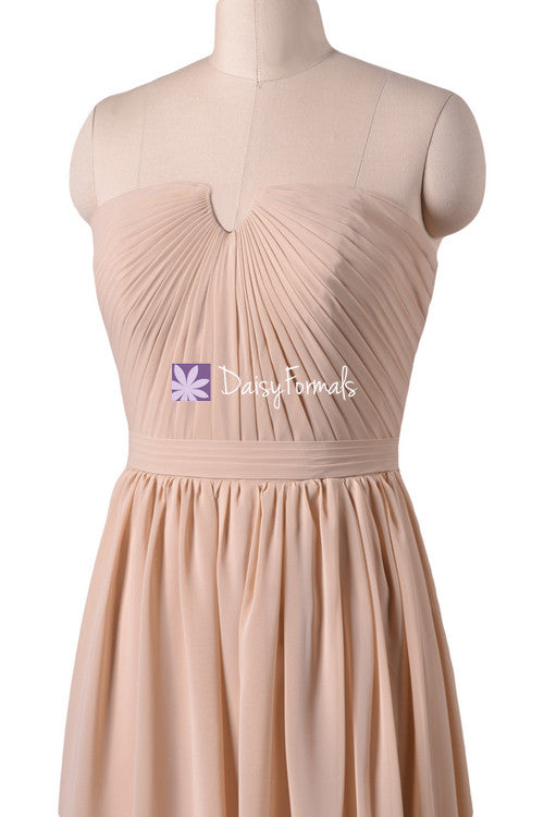 Apricot Peach Chiffon Bridesmaids Dress Long Peach Puff Strapless Part DaisyFormals-Bridesmaid and Formal Dresses in 59+ Colors Apricot Peach Chiffon Bridesmaids Dress Long Peach Puff Strapless Part DaisyFormals-Bridesmaid and Formal Dresses in 59+ Colors