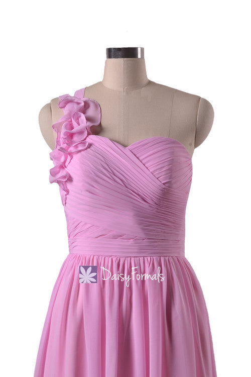 Affordable One Shoulder Long Party Dress Long Cloudy Chiffon Evening D DaisyFormals-Bridesmaid and Formal Dresses in 59+ Colors Affordable One Shoulder Long Party Dress Long Cloudy Chiffon Evening D DaisyFormals-Bridesmaid and Formal Dresses in 59+ Colors
