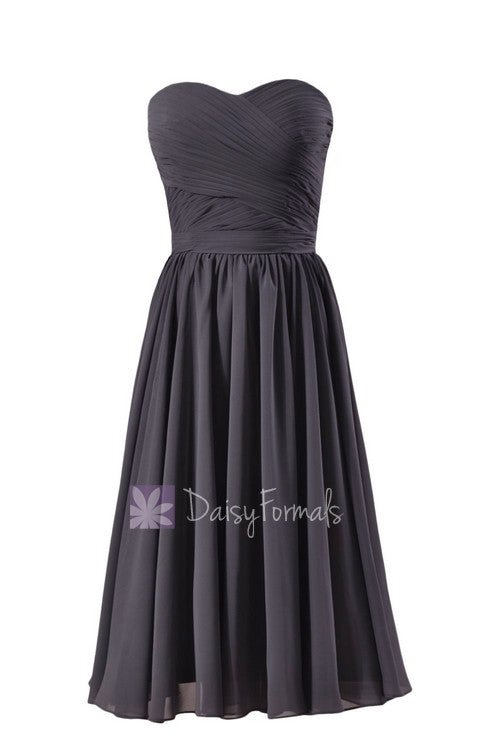 Attractive Short Length Slate Gray Online Bridesmaid Dress Sweetheart Chiffon Formal Dress(BM10824S) DaisyFormals-Bridesmaid and Formal Dresses in 59+ Colors Attractive Short Length Slate Gray Online Bridesmaid Dress Sweetheart Chiffon Formal Dress(BM10824S) DaisyFormals-Bridesmaid and Formal Dresses in 59+ Colors