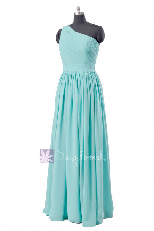 Tiffany Blue One-Shoulder Long Bridal Party Dress Turquoise Bridesmaid DaisyFormals-Bridesmaid and Formal Dresses in 59+ Colors Tiffany Blue One-Shoulder Long Bridal Party Dress Turquoise Bridesmaid DaisyFormals-Bridesmaid and Formal Dresses in 59+ Colors