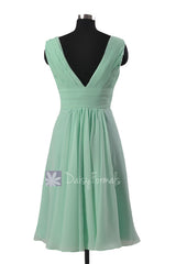 Crisp tiffany blue elegant formal dress deep v-neckline women party dresses (bm1422a)