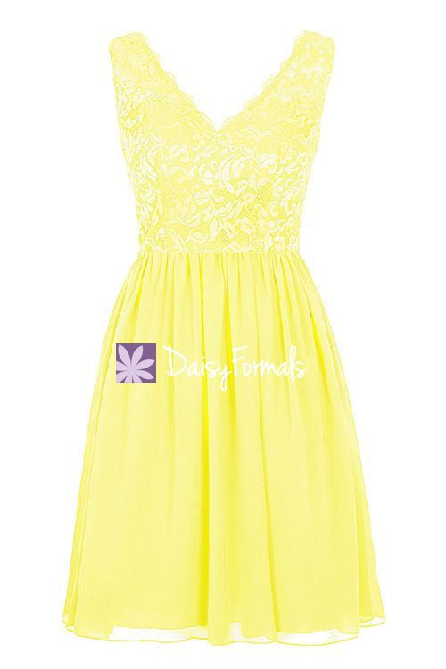 Daffodil Yellow Lace Party Dress Semi Formal Party Dress Beach Party G DaisyFormals-Bridesmaid and Formal Dresses in 59+ Colors Daffodil Yellow Lace Party Dress Semi Formal Party Dress Beach Party G DaisyFormals-Bridesmaid and Formal Dresses in 59+ Colors