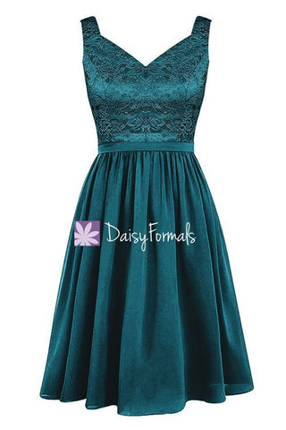 Feminine Lace Party Dress Knee Length Lace Formal Dress Prom Dress (BM2350)
