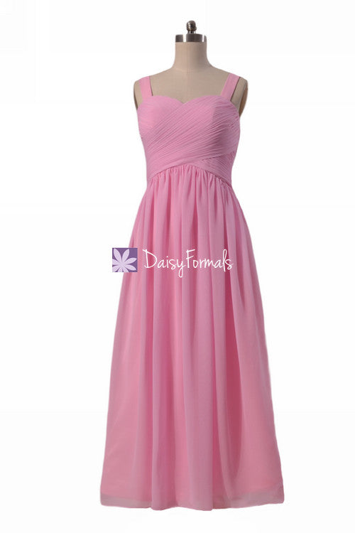 Cotton Candy Pink Bridesmaids Dress Full Length Pink Party Dress w/Str DaisyFormals-Bridesmaid and Formal Dresses in 59+ Colors Cotton Candy Pink Bridesmaids Dress Full Length Pink Party Dress w/Str DaisyFormals-Bridesmaid and Formal Dresses in 59+ Colors