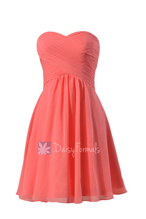 Elegant Cherry Red Bridesmaid Dress Cocktail Chiffon Formal Dress Brid DaisyFormals-Bridesmaid and Formal Dresses in 59+ Colors Elegant Cherry Red Bridesmaid Dress Cocktail Chiffon Formal Dress Brid DaisyFormals-Bridesmaid and Formal Dresses in 59+ Colors