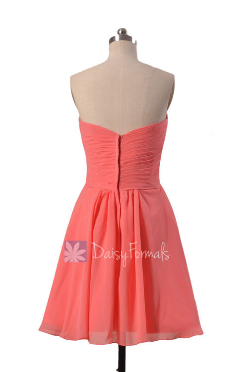 Elegant Cherry Red Bridesmaid Dress Cocktail Chiffon Formal Dress Brid DaisyFormals-Bridesmaid and Formal Dresses in 59+ Colors Elegant Cherry Red Bridesmaid Dress Cocktail Chiffon Formal Dress Brid DaisyFormals-Bridesmaid and Formal Dresses in 59+ Colors