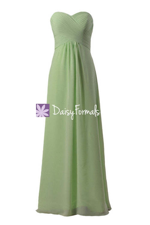 Strapless Chiffon Bridesmaid Dress Light Green Party Wears Formal Evening Gown(BM2442L) DaisyFormals-Bridesmaid and Formal Dresses in 59+ Colors Strapless Chiffon Bridesmaid Dress Light Green Party Wears Formal Evening Gown(BM2442L) DaisyFormals-Bridesmaid and Formal Dresses in 59+ Colors