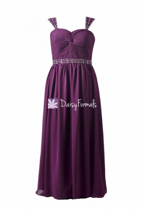 Eggplant Unique Sweetheart Bridesmaid Dress Deep Plum Long Chiffon Evening Dress (BM247) DaisyFormals-Bridesmaid and Formal Dresses in 59+ Colors Eggplant Unique Sweetheart Bridesmaid Dress Deep Plum Long Chiffon Evening Dress (BM247) DaisyFormals-Bridesmaid and Formal Dresses in 59+ Colors