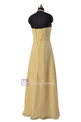 Orange chiffon bridesmaid dress halter neckline chiffon party dresses (bm325l)
