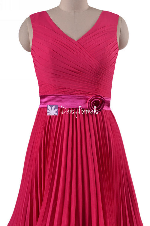 Luxury Layered Hem Fuchsia Bridesmaid Dress Hot Chiffon Dress Modest P DaisyFormals-Bridesmaid and Formal Dresses in 59+ Colors Luxury Layered Hem Fuchsia Bridesmaid Dress Hot Chiffon Dress Modest P DaisyFormals-Bridesmaid and Formal Dresses in 59+ Colors