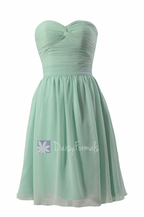 Lovely Mint Green Chiffon Cocktail Dress Short Sweetheart Cheap Bridesmaid Dress(BM4044) DaisyFormals-Bridesmaid and Formal Dresses in 59+ Colors Lovely Mint Green Chiffon Cocktail Dress Short Sweetheart Cheap Bridesmaid Dress(BM4044) DaisyFormals-Bridesmaid and Formal Dresses in 59+ Colors
