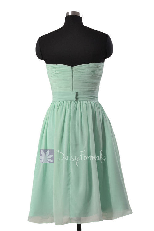 Lovely Mint Green Chiffon Cocktail Dress Short Sweetheart Cheap Bridesmaid Dress(BM4044) DaisyFormals-Bridesmaid and Formal Dresses in 59+ Colors Lovely Mint Green Chiffon Cocktail Dress Short Sweetheart Cheap Bridesmaid Dress(BM4044) DaisyFormals-Bridesmaid and Formal Dresses in 59+ Colors