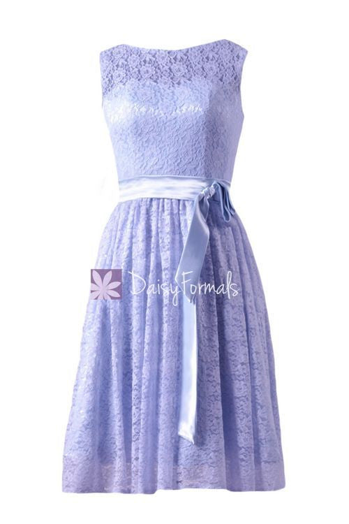 Short Periwinkle Lace Party Dress Vintage Lace Formal Dress Sleeveless DaisyFormals-Bridesmaid and Formal Dresses in 59+ Colors Short Periwinkle Lace Party Dress Vintage Lace Formal Dress Sleeveless DaisyFormals-Bridesmaid and Formal Dresses in 59+ Colors