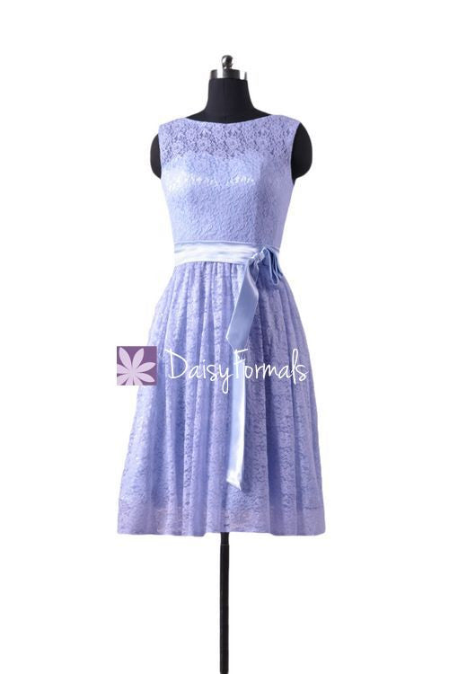 Short Periwinkle Lace Party Dress Vintage Lace Formal Dress Sleeveless DaisyFormals-Bridesmaid and Formal Dresses in 59+ Colors Short Periwinkle Lace Party Dress Vintage Lace Formal Dress Sleeveless DaisyFormals-Bridesmaid and Formal Dresses in 59+ Colors