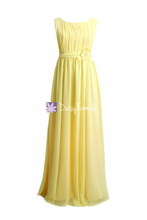 banana bridesmaid dresses Elegant Banana Bridesmaid Dresses Custom Long Chiffon Dress Yellow Wed DaisyFormals-Bridesmaid and Formal Dresses in 59+ Colors
