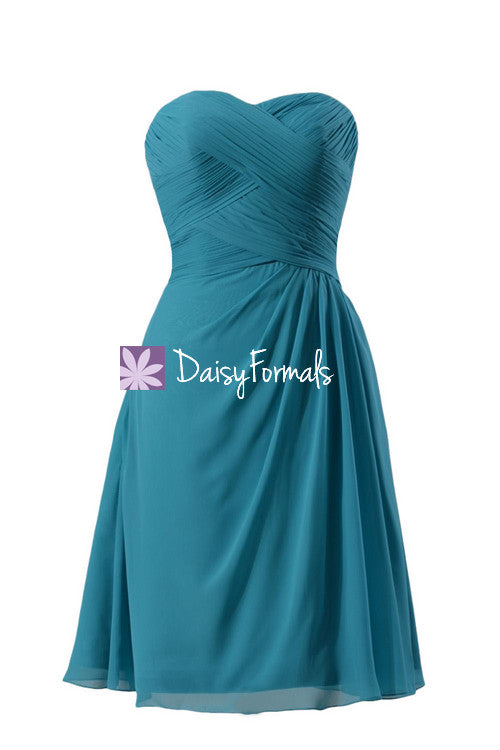 Fine Chiffon Inexpensive Bridesmaid Dress Sweet-heart Cyan Party Wears (BM732S) DaisyFormals-Bridesmaid and Formal Dresses in 59+ Colors Fine Chiffon Inexpensive Bridesmaid Dress Sweet-heart Cyan Party Wears (BM732S) DaisyFormals-Bridesmaid and Formal Dresses in 59+ Colors