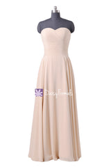 Speechless ice apricot chiffon party dress long formal bridesmaids dress peach evening dresses (bm7860)