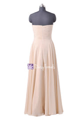 Speechless Ice Apricot Chiffon Party Dress Long Bridesmaids Dress Peach Evening Dress (BM7860)