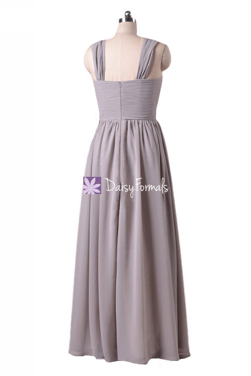 Glamorous Long Chiffon Special Occasion Evening Dress Light Brown Grey Beach Wedding Party Dress (BM800L) DaisyFormals-Bridesmaid and Formal Dresses in 59+ Colors Glamorous Long Chiffon Special Occasion Evening Dress Light Brown Grey Beach Wedding Party Dress (BM800L) DaisyFormals-Bridesmaid and Formal Dresses in 59+ Colors