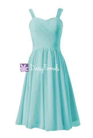 Elegant Robin Egg blue Party Dress Cocktail Dress Beach Wedding Dress (BM800)