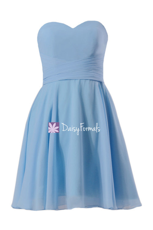 Cornflower Blue Bridesmaids Dress Online Strapless Full A-line Party Dress W/Draped Bodice (BM8487S) DaisyFormals-Bridesmaid and Formal Dresses in 59+ Colors Cornflower Blue Bridesmaids Dress Online Strapless Full A-line Party Dress W/Draped Bodice (BM8487S) DaisyFormals-Bridesmaid and Formal Dresses in 59+ Colors