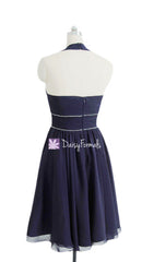 Hunter Green V-neckline Bridesmaid Dress Green Evening Dress Formal Dress(BM906)