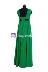 Green empire evening dress,green maternity party dress,maternity formal dresses(bm1029)